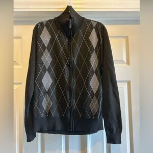 Bagazio Men's Black Full Zip Sweater